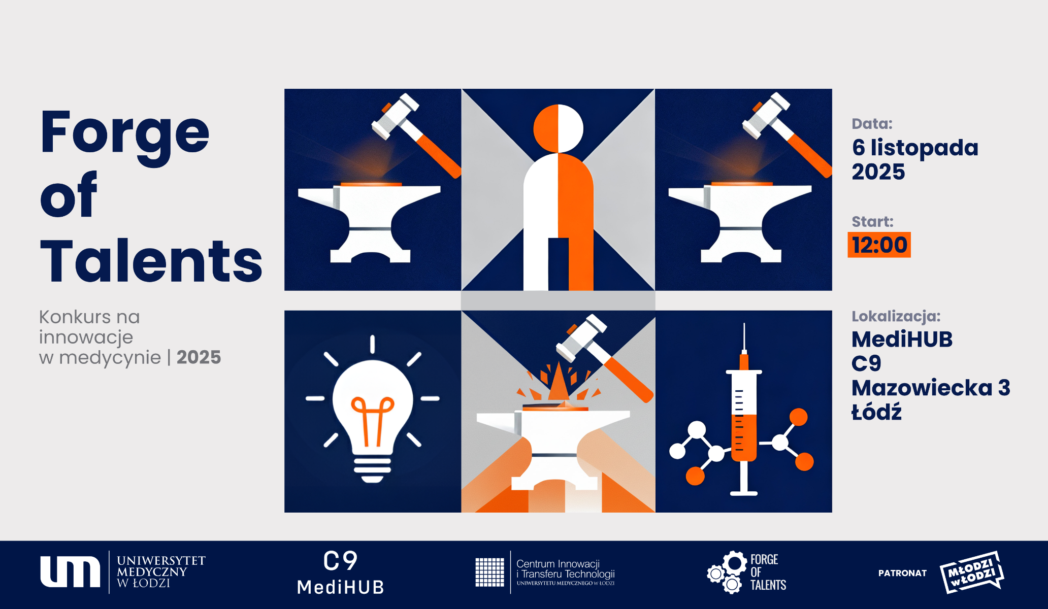 Forge of Talents 2025, 6 listopada, start 12:00, Mazowiecka 3, Łódź